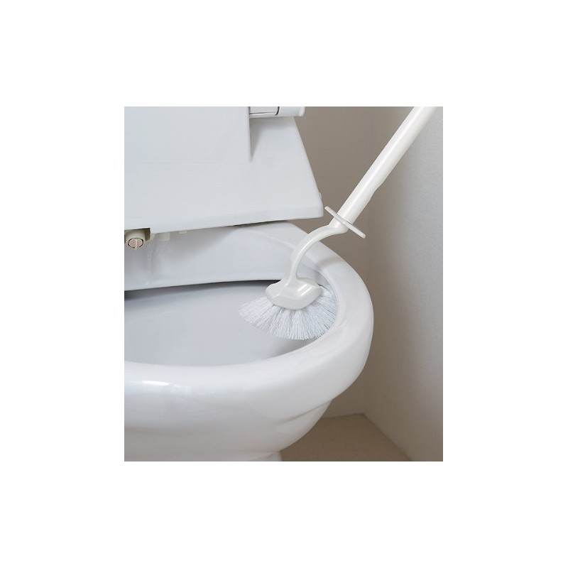 Yamazaki Sangyo Toilet Brush with Case, Satto White 135059