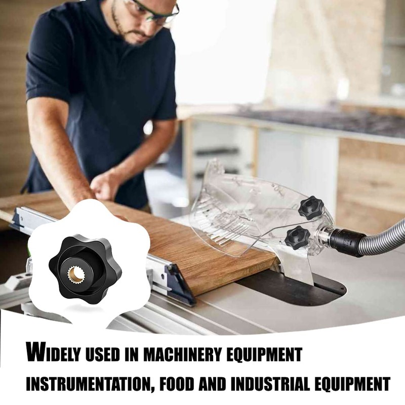 Star Grip Nut Internal Thread M6, Star Screw Knurled Nut