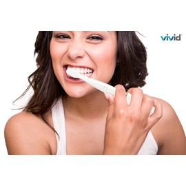 Vivid ErgoSonic Pocket Size Portable Sonic Pulse Electric Toothbrush – For Travel, Home Use – 28,000 Strokes Per Minute – 2 Brushing Modes