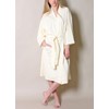 Women’s 100% Organic Cotton Spa Bath Robe Kimono, Super Soft