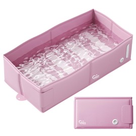 Bella's Friends Bella's Friends Baby Collapsible Bathtub, Travel Bath Tub for Baby, Foldable and Portable, Easy Storage, Non-Slip Base, Reinforced Structure, Lightweight, Essentials for 6M-3Y Infant Toddler, Pink