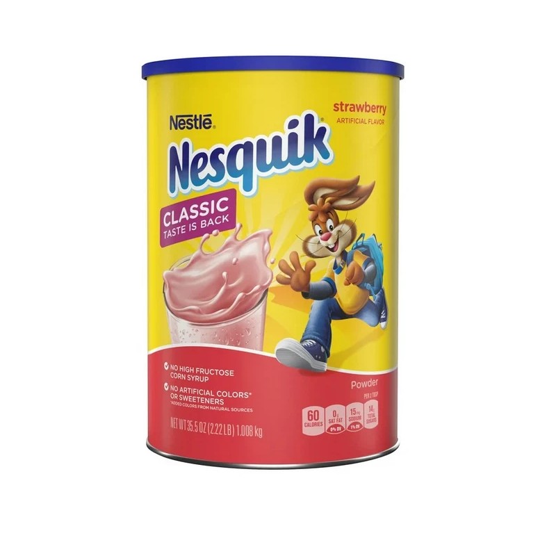 Nestle Nesquik Strawberry Flavor Powder Drink Mix, 35.5 oz