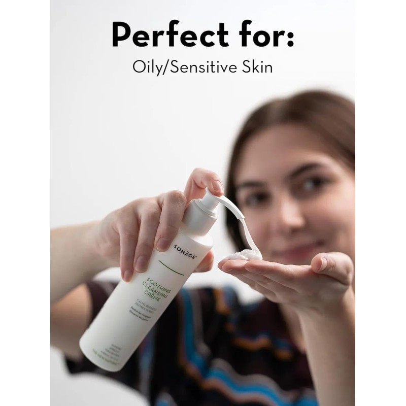 Sonage Crema Limpiadora Calmante | Suave Lavado Facial Diari