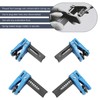 leechio 4 PCS Brake Line Clamp, Brake Line Plug, Leak-Proof
