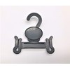 NAHANCO Plastic Sandal Hangers - 3 7/8", Black - 100