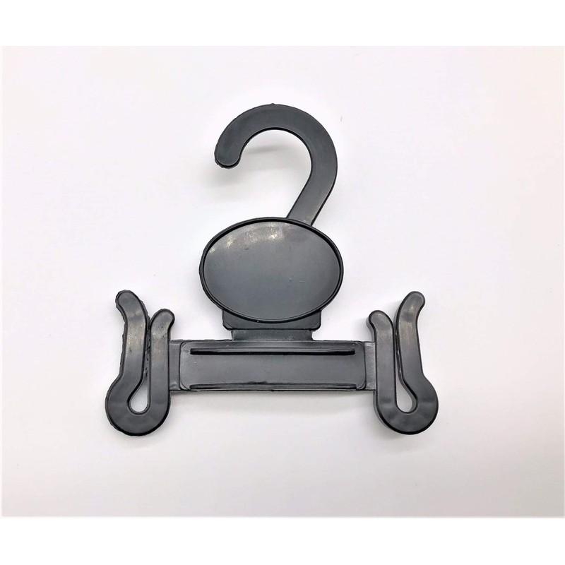 NAHANCO Plastic Sandal Hangers - 3 7/8", Black - 100