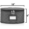 10" Salad Plate Quilted Case - China Storage Container -