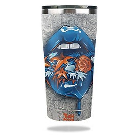 MightySkins Skin Compatible with Ozark Trail 20 oz Tumbler (2017) - Blue Lips | Protective, Durable, and Unique Vinyl Decal wrap Cover | Easy to Apply, Remove, and Change Styles | Made in The USA