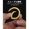 TIMULTI Round Shape Carabiner Key Holder, Stylish, Titanium, Lightweight, Small,