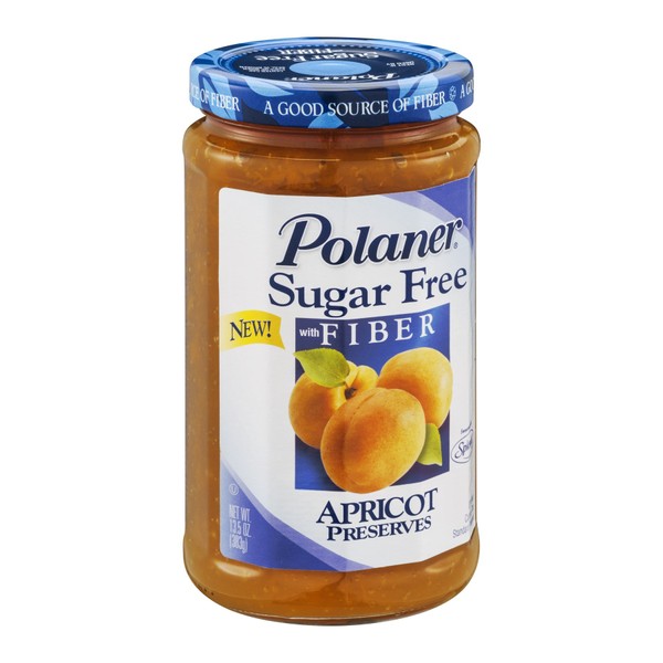 Polaner, Preserve Sugar Free Apricot, 13.5 OZ (Pack of 12)