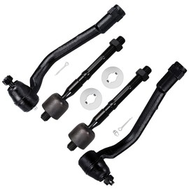 cciyu Inner Tie Rod End Outer Tie Rod End Compatible fit 2012-2017 For Hyundai Azera 2011-2013 For Hyundai Sonata 2014-2015 For Kia Cadenza 2011-2015 For Kia Optima 4pcs Suspension Kit
