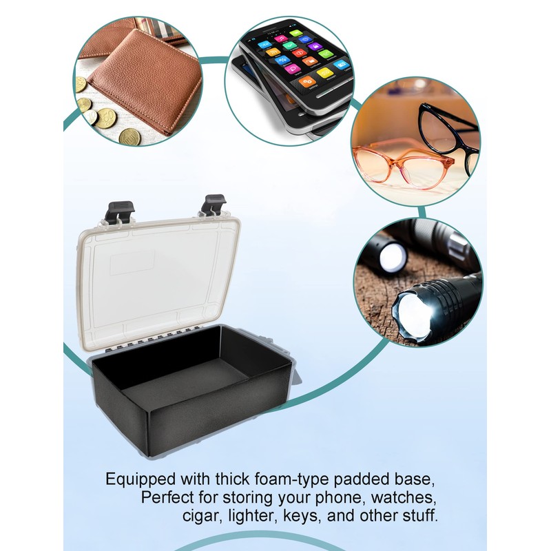 Avlcoaky Waterproof Box Dry Box Waterproof Containers Watertight Storage Box
