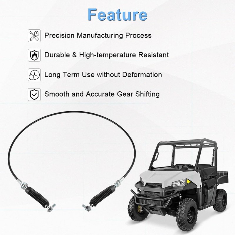 WMPHE Shifter Gear Shift Cable Replacement for 7081883 7082474 Compatible
