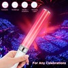 BINWO Reusable LED Glow Sticks(2Pack) with 15 Multicolor, Manual and