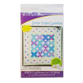 Cozy Quilting Designs Patrón 'Strip Club' - Tira de tubos de celosía (incluye instrucciones para cinco tamaños de proyecto)
