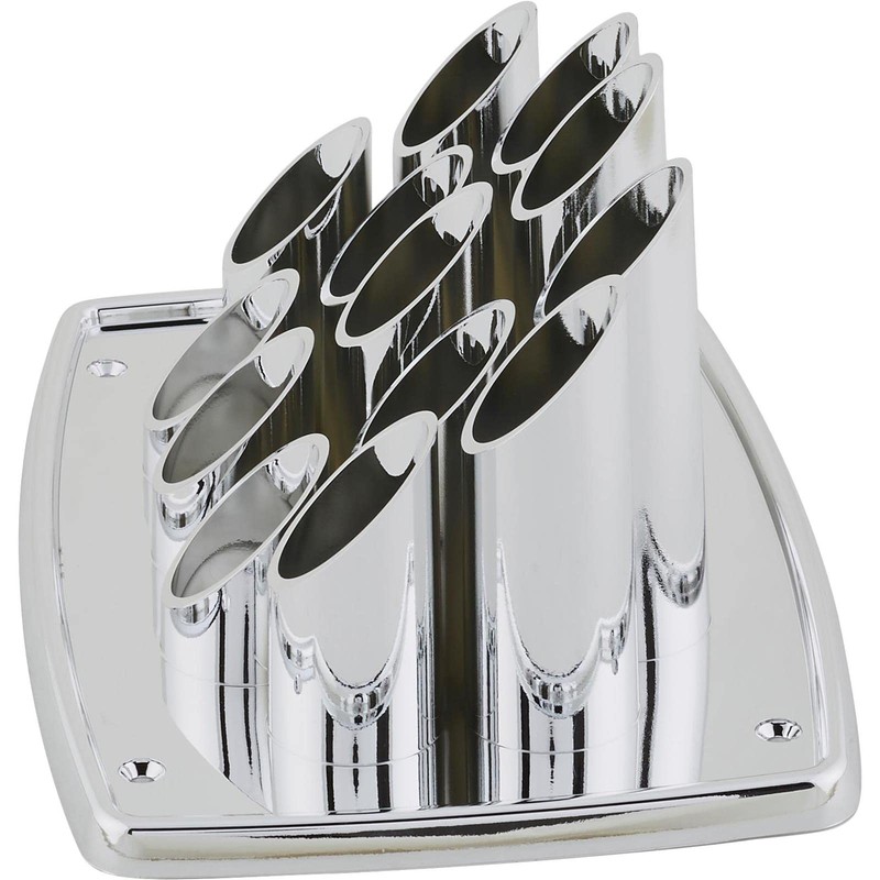 Speedway Motors Chrome Plastic Pipe Organ Speaker Cover, 9 Inch