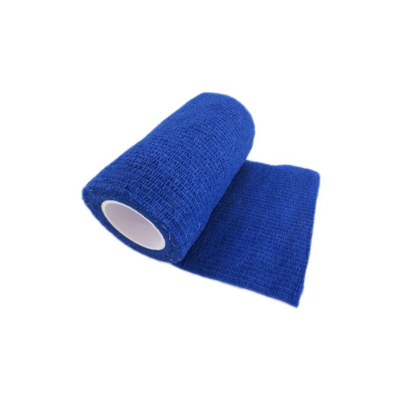 Cohesive Bandages Vet Wrap, Blue, 7.5 cm x 4.5 m,