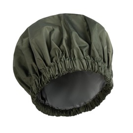 Shower Cap for Women, Resuable Waterproof Bath Caps Large Shower Bonnet with Elastic Band for Long Hair and Braids, Green