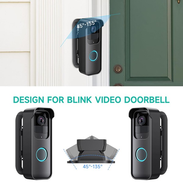Blink Video Doorbell Mount, Adjustable up to 135 Degrees Corner