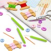 WILLBOND Knitting Loom Hooks, Crochet Hook Set, 6 Pcs Green