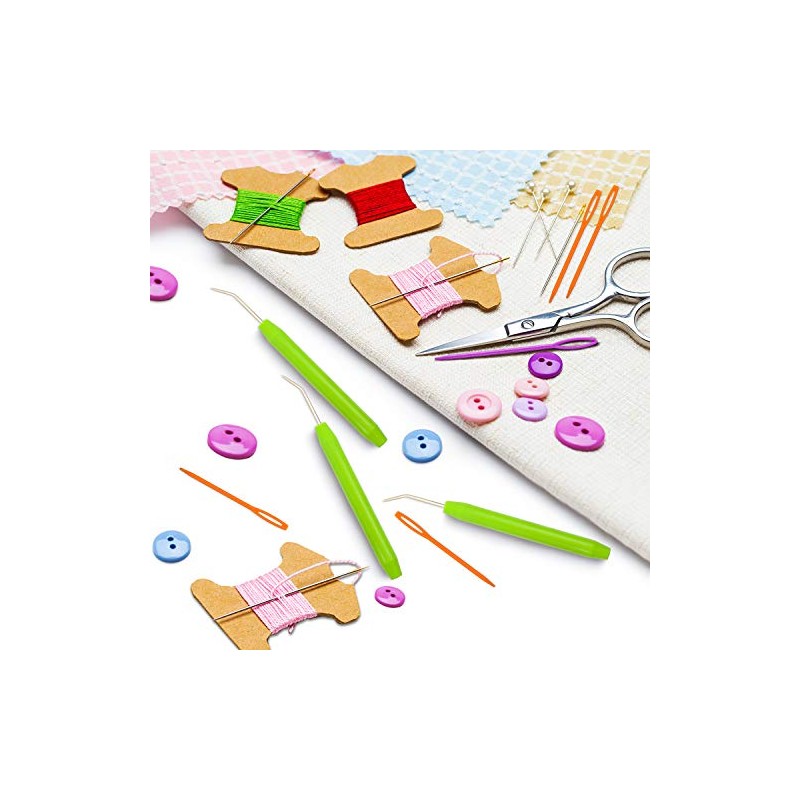 WILLBOND Knitting Loom Hooks, Crochet Hook Set, 6 Pcs Green