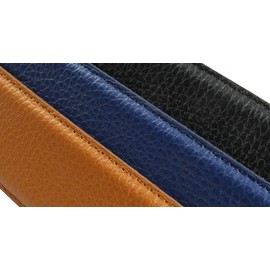 BELTINGER Men's Belt Made of Grained Leather with Quilted Seam, 4 cm, High-Quality Leather Belt with Pigment Embossing, 40 mm, Men's Jeans Belt 4 cm with Stainless Steel Belt Buckle, black, silver