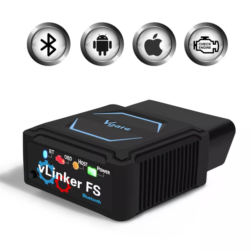 Vgate vLinker FS Bluetooth OBD2 Detect Error Codes Fault Readers