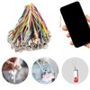 100-Piece Multicolor Phone Charm String Set with Lobster Clasps for