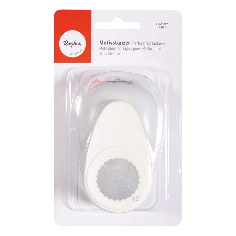 Rayher motif punch round / circle with decorative edge ø