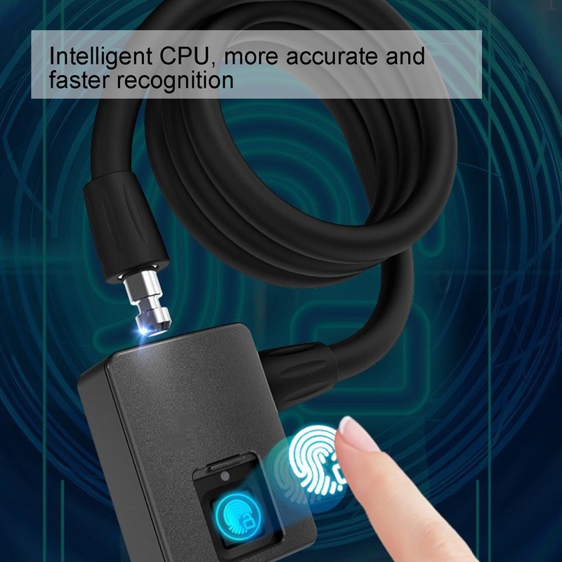 3.7V Electric Bike Lock Bluetooth Fingerprint Bike Lock with Waterproof