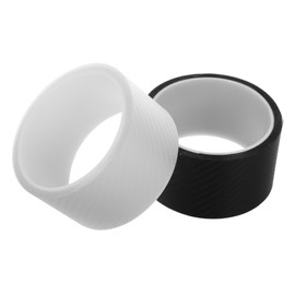 Mikinona 2pcs Car Door Edge Trim Protector Black Clear Protection Film Easy Installation Scratch Resistant Seal Strip for Vehicle Door Sills and Trunk for All Cars