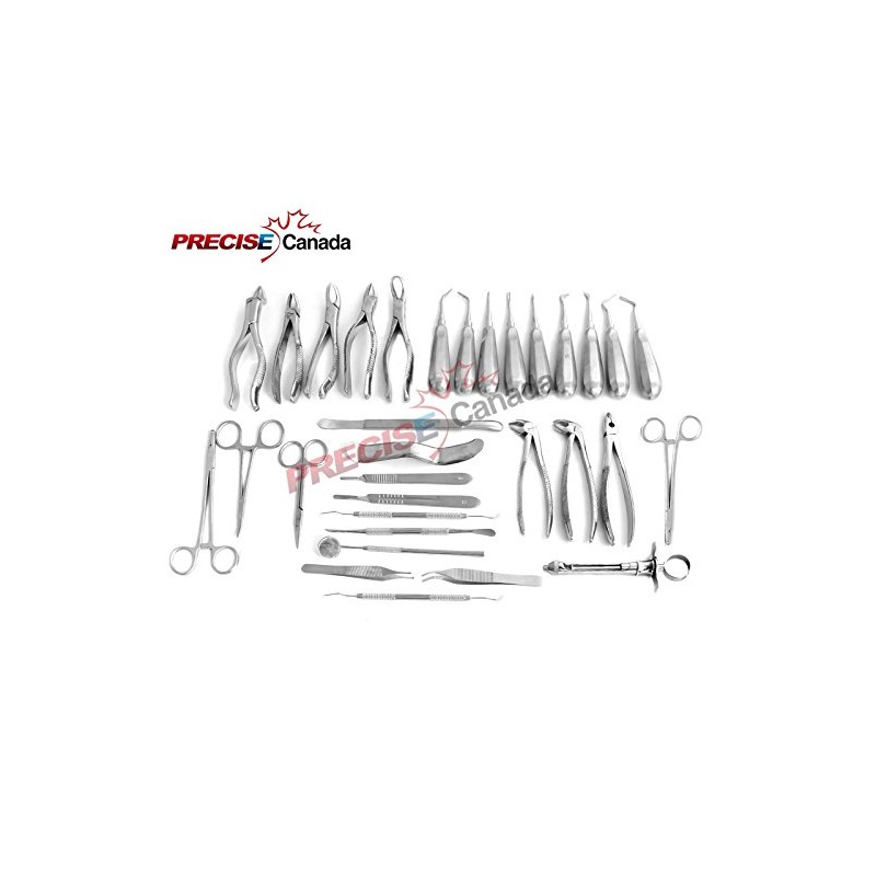 PRECISE CANADA: Set of 32 Pieces Dental Extraction EXTRACTING Elevators