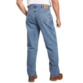 Wrangler Mens Relaxed Fit Jeans, Antique Navy, 42W x 29L US