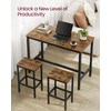 VASAGLE Bar Table Set, with 2 Bar Stools, Dining table
