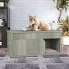 WAY BASICS Cat Litter Box Enclosure Hidden Cat Furniture, London