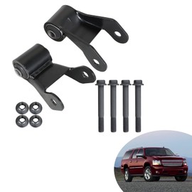 2-Pack 722-029 Leaf Spring Rearward Shackle Bracket Kit Replacement for 2000-2013 Avalanche Silverado Yukon XL Sierra 1500 2500 1500HD 2500HD