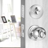 Qulkws 2 Sets Entry Door Knob Entry Dead Bolt Level