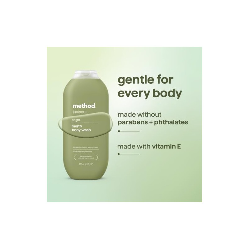 Method, gel de baño para hombre, 18 Ounce (6 Count)