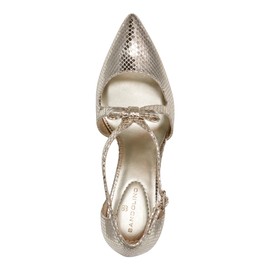 Bandolino Women's ZEFFER Pump, Gold Snake 710, 7