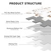 STICKGOO 10 Sheets Peel and Stick Backsplash, Aluminum Composite 3D