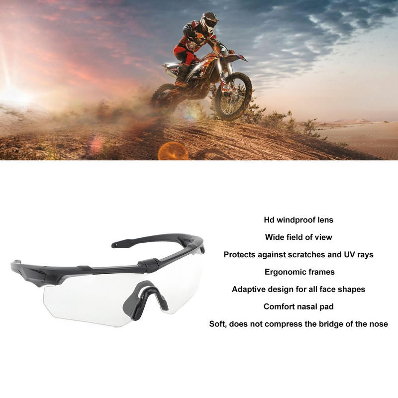 Outdoor Sports Sunglasses UV Protection Windproof Cycling Glasses Set with