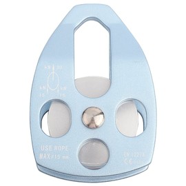Climbing Pulley, Climbing Pulley, For 0.6 inch (15 mm) Rope, 32KN Lightweight, Abrasion Resistant, Universal Single Pulley For Exploration, Climbing, High Sky Work/Rescue (Blue)