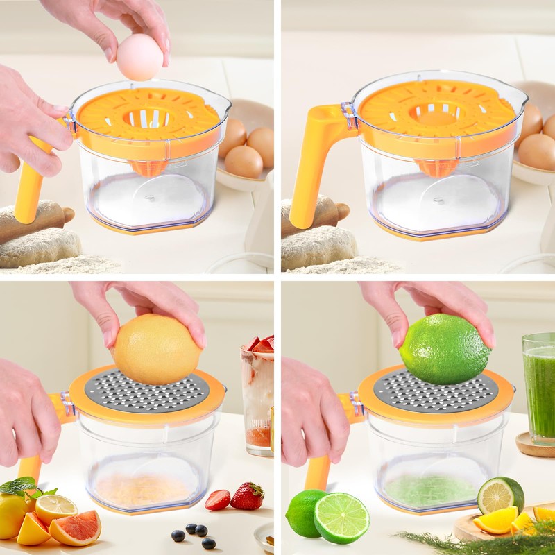 Lemon Squeezer 4-in-1 Lemon Hand Juicer - ChefVille Manual Orange