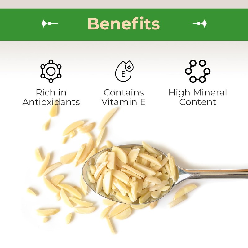 Sincerely Nuts – Raw Blanched Slivered Almonds | 1 Lb.