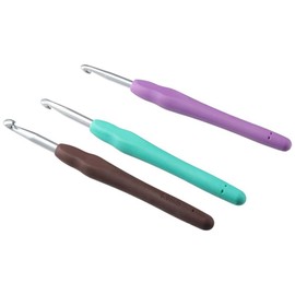 YYlingx 3Pcs Crochet Hooks 5.0mm 5.5mm 6.0mm, Crochet Hook Set for Shoes, Bags, Hats, Socks, Scarf