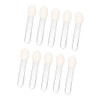 10 Pcs Transparent Eyeshadow Applicator Eyeshadow Brush Makeup Tools, Sponge