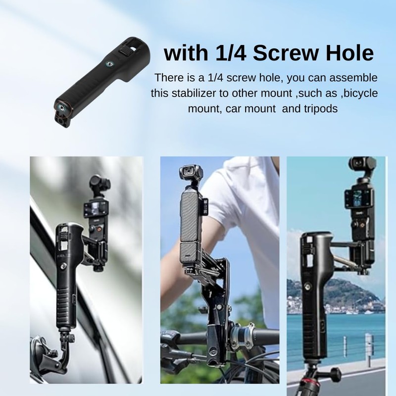 Fotoleey Osmo Pocket 3 Hand Stabiliser - Anti-Shake Handle Grip