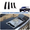 Fgtagtal Hood Deck Vent Panel Trim Compatible with Hummer H2