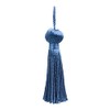 2 x 7.5cm Small Bell Tassel with 7.5cm Loop Decorative Craft Tassel (Style # BT3-RN) French Blue Solid #M45 (Columbia Blue)
