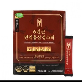 6년근 홍삼정스틱 10g x 100포 6-Year-Old Red Ginseng Extract Stick 10g x 100 Packs